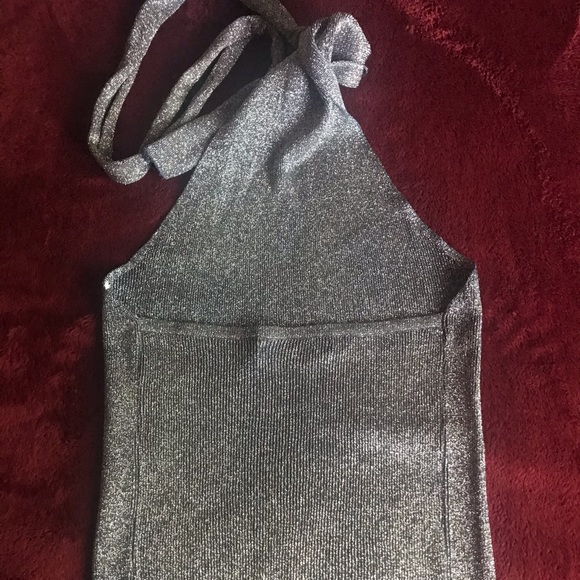 Silver Crop Top - Picture 3 of 3